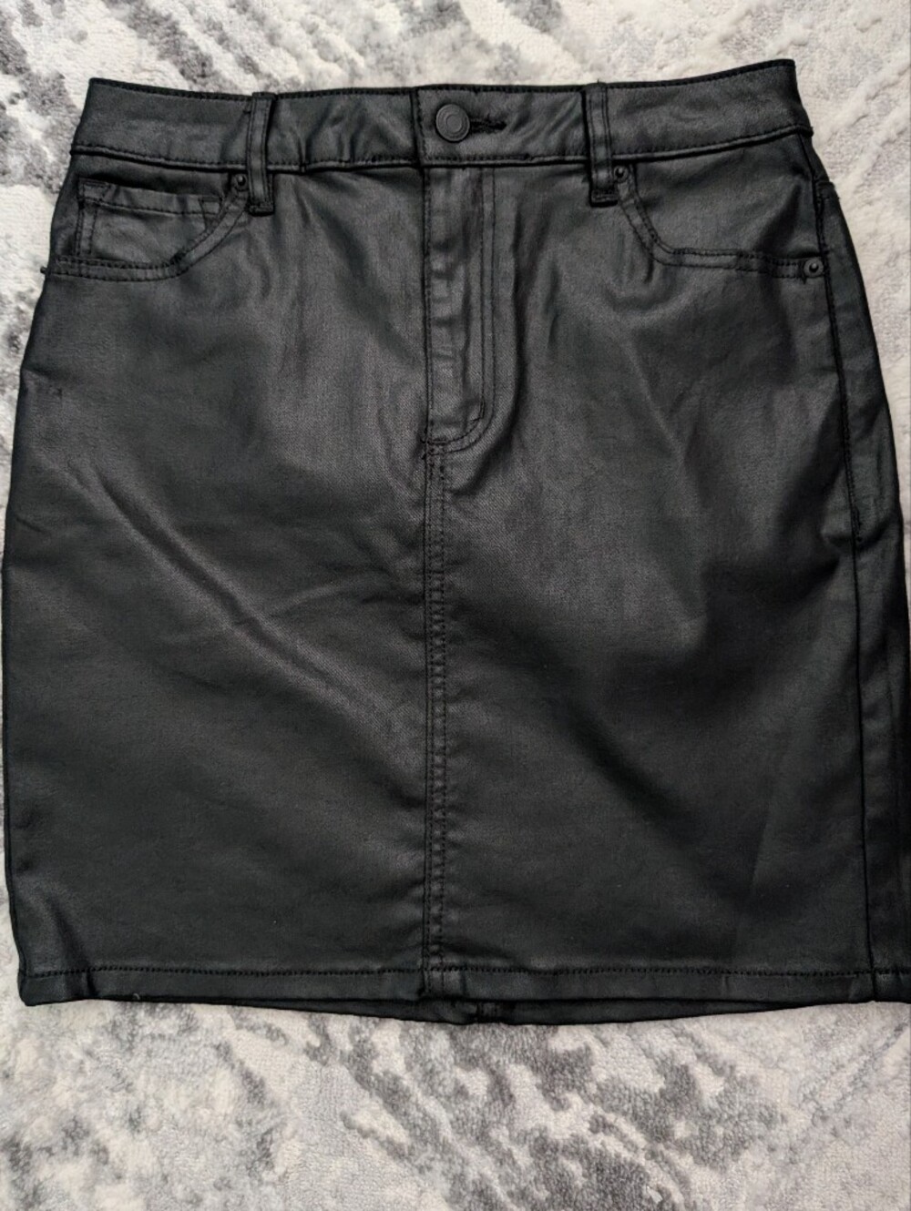 Dynamite Black Coated Skirt